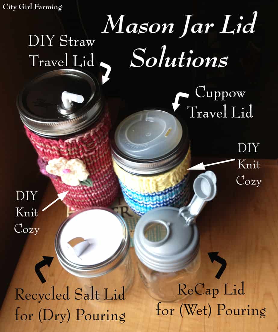 DIY Mason Jar Travel Cups
