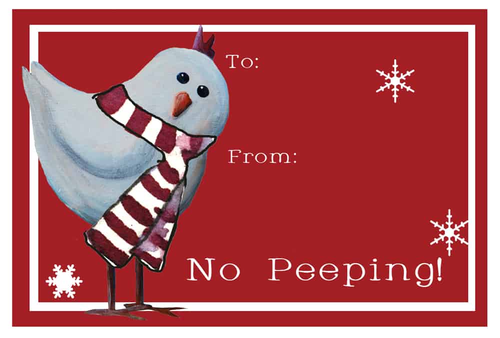 No Peeping--Free tag downloads