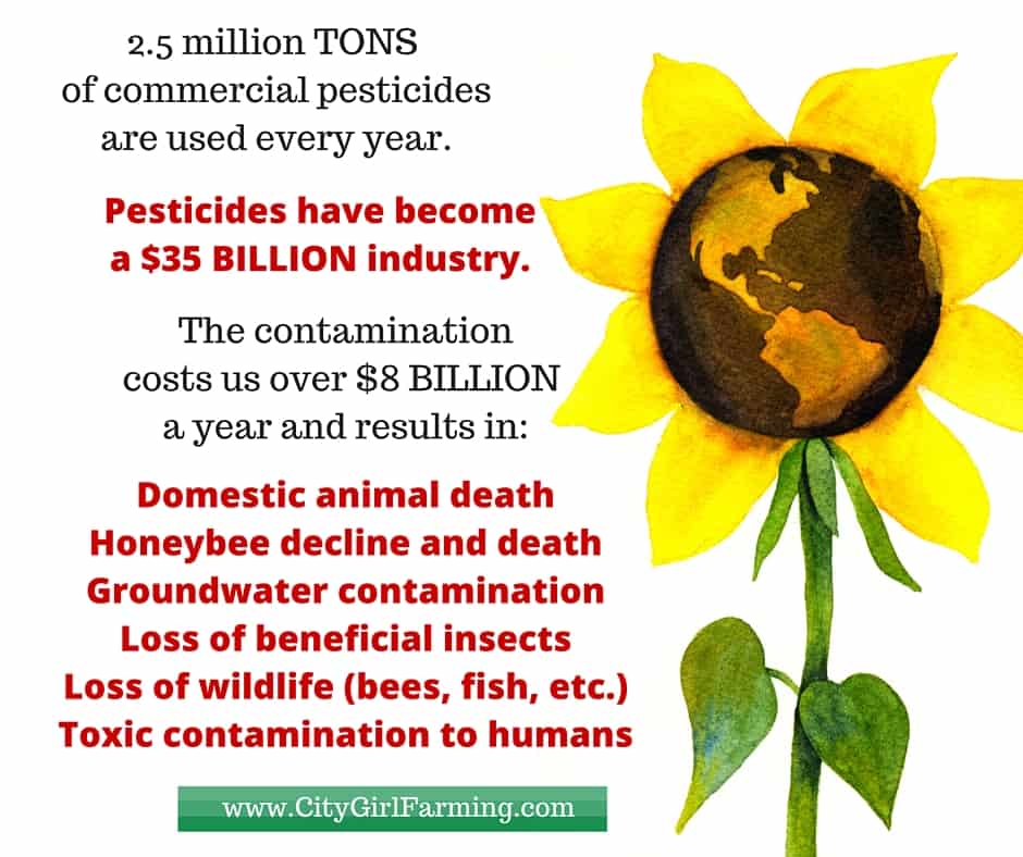 2.5 million TONS of commercial pesticides