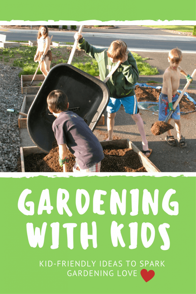Planting themed-gardens with kids is a great way to get them excited about gardening!