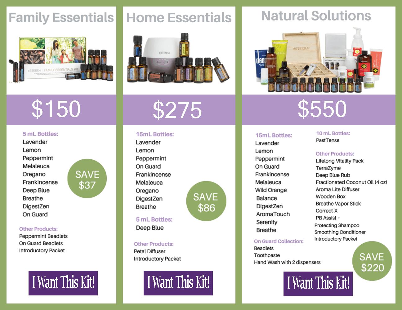 Save money with doTERRA enrollment kits!