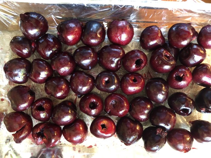 When life gives you fresh cherries and it's hot out, what do I do? Make cold, refreshing fresh cherry recipes. Move over hot cherry anything. Hello cherry ice cream, smoothies and sorbet. Mmmm.