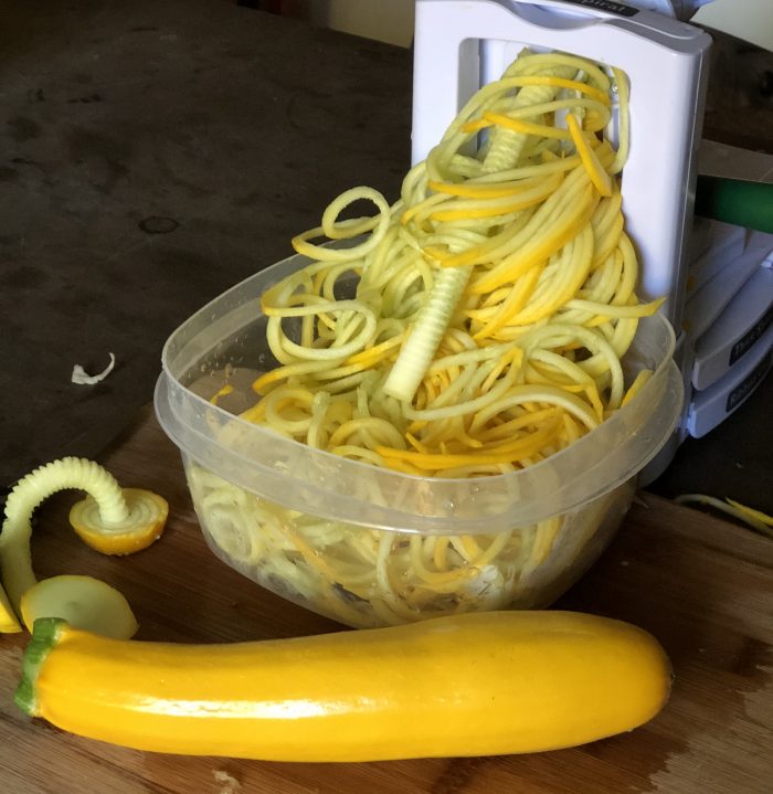 This Asian zoodle salad is my go-to all summer while the zucchinis are plentiful. It will make you sad when the flood of zucchini season is over. It's that good.