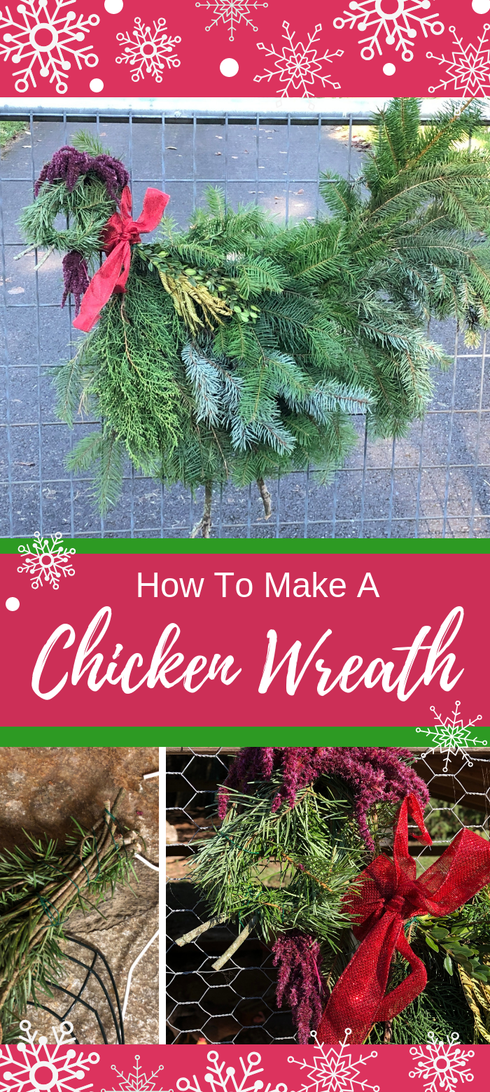 Make a Chicken Holiday Wreath - CITY GIRL FARMING