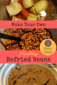 Make your own homemade refried beans. It's easy and tastes way better. Plus, there's no nasty ingredients!