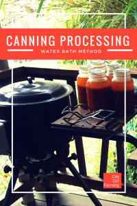 Learn canning processing for water bath method...it's easy to do and fun and satisfying too | City Girl Farming