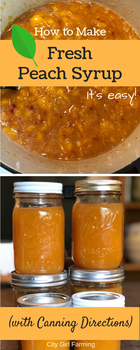 Would you like to learn how to make fresh peach syrup (and even can some if you want to)? It's easy. And tastes like sweet, late summer sunshine in a jar. What's better than that?
