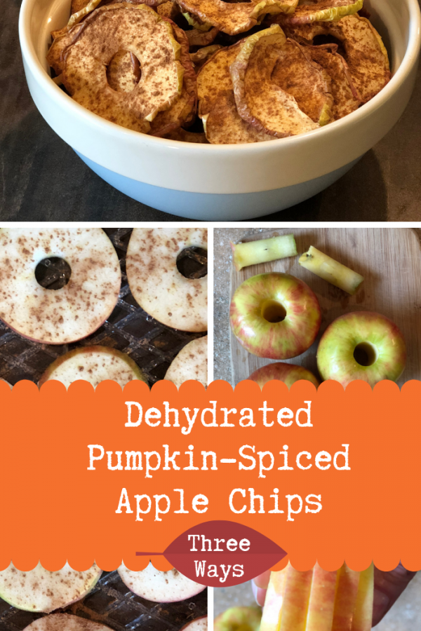 With fall comes an abundance of apples which is a perfect excuse to make dehydrated spiced apples. These apple chips are great plain, but I'm also going to show you how to spice them up a bit (using dried spices or essential oils) to make them even better! Dehydrated spiced apples are one of nature's perfect (healthy) candies. And they're addictive...but they're also easy to make so eat away!